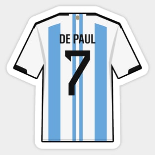 De Paul World Cup 2022 Champion Jersey Sticker